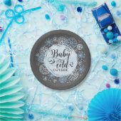 Chalkboard Baby It's Cold Outside 7" Papierplatte Pappteller (Party)