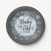 Chalkboard Baby It's Cold Outside 7" Papierplatte Pappteller (Vorderseite)