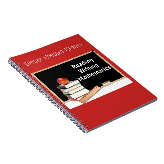 Chalkboard Back to School Notebook Notizblock (Rechte Seite)