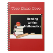 Chalkboard Back to School Notebook Notizblock (Vorderseite)