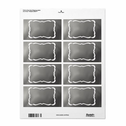 Chalkboard Backing for Labels... (Vorne)