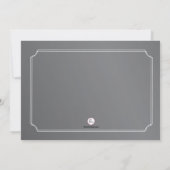 Chalkboard Ballerina Foto Geburtstag Einladung (Rückseite)