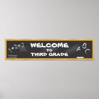 Chalkboard-Banner Poster