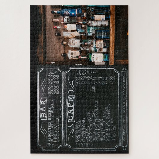Chalkboard Bar Menu Puzzle (Vertikal)