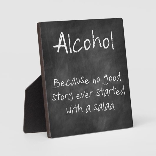 Chalkboard Bar Sign mit viel Spaß Fotoplatte (Vorderseite)