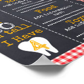 Chalkboard Barnyard Meilensteine 1. Geburtstagspos Poster (Ecke)