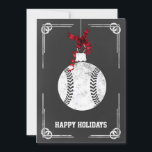 Chalkboard Baseball Player Weihnachtskarten Feiertagskarte<br><div class="desc">Chalkboard Baseball-Ornament Holiday Grußkarten von Interesse. Berufliche Urlaubskarten sind branchenspezifische Urlaubskarten. Diese Beruf-spezifischen Urlaubskarten werden Ihren Urlaubsszenarien eine Touch Einzigartigkeit verleihen</div>