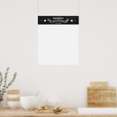 Chalkboard Bat Mitzvah Anmeldung Poster (Küche)