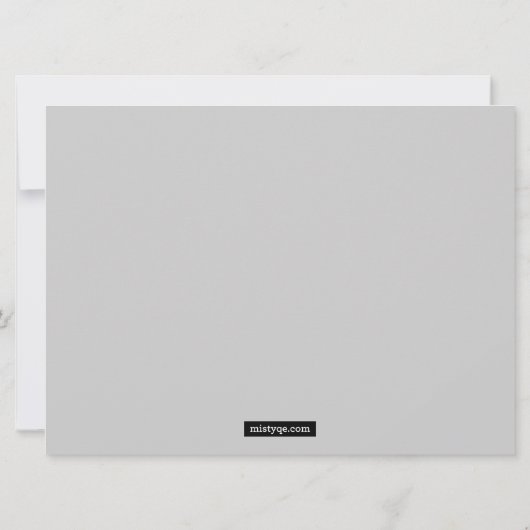 Chalkboard Bat Mitzvah Einladung (Rückseite)