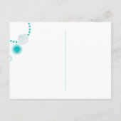 Chalkboard Beach Hochzeit Save the Date Ankündigungspostkarte (Rückseite)