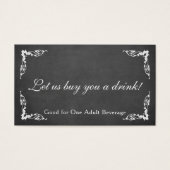 Chalkboard, bearbeitbarer Text und Skript, Trinkka (Vorderseite)