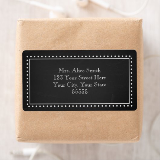 Chalkboard benutzerdefinierte Adressenmarken (Insitu)