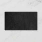 Chalkboard Beruflich elegante Black Board Einfach Visitenkarte (Rückseite)