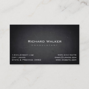 Chalkboard Beruflich elegante Black Board Einfach Visitenkarte