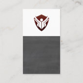 Chalkboard-Bildung-Logo Visitenkarte (Rückseite)