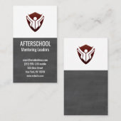 Chalkboard-Bildung-Logo Visitenkarte (Vorne/Hinten)