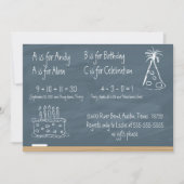 Chalkboard Birthday Einladung (Vorderseite)