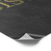 CHALKBOARD BISTRO SIGN RESTAURANT GRAPHIC LOGO ICO POSTER (Ecke)