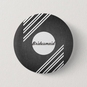 Chalkboard Blackboard Bridesmaid Button