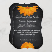 Chalkboard Blackboard Daisy Inspiriert Hochzeit Save The Date (Vorne/Hinten)