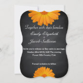 Chalkboard Blackboard Daisy Inspiriert Hochzeit Save The Date (Vorderseite)