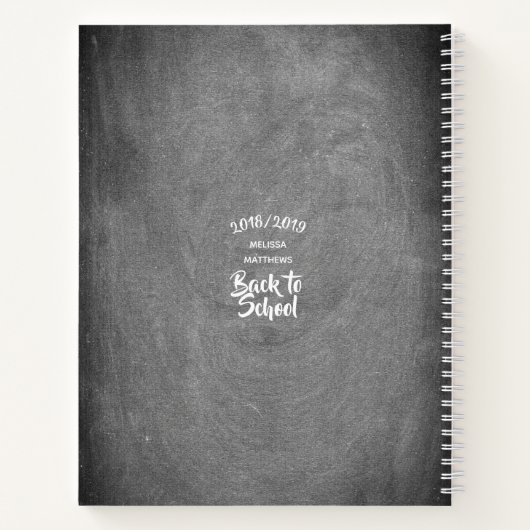 Chalkboard Blick zurück in die Schulnoten oder Ihr Notizblock (Rückseite)