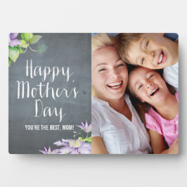 Chalkboard Bloom Mutter Tag Custom Frame Plaque Fotoplatte