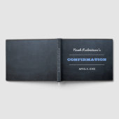 Chalkboard Blue Confirmation Gästebuch (Voll)