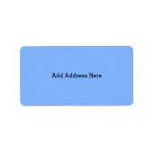 Chalkboard Blue Coordinating Address Labels Adressaufkleber (Vorne)