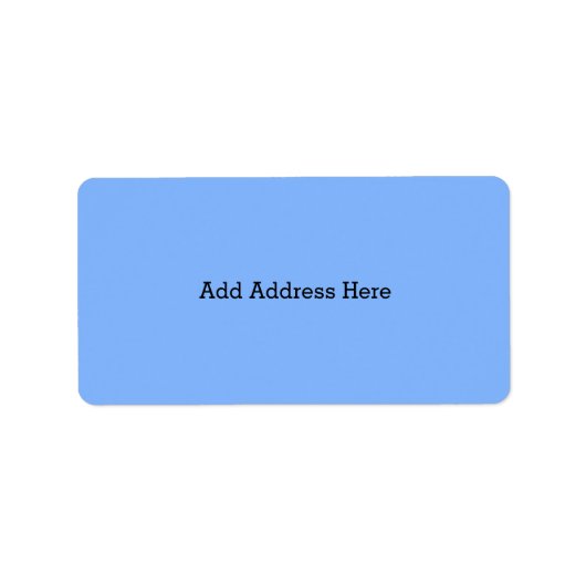 Chalkboard Blue Coordinating Address Labels Adressaufkleber (Vorne)