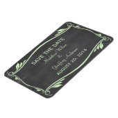 Chalkboard blüh das Datumsfenster, Grün Magnet (Linke Seite)