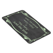 Chalkboard blüh das Datumsfenster, Grün Magnet (Rechte Seite)