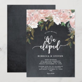 Chalkboard Blumenmuster modern wir haben Einladung