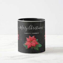 Chalkboard Botanical MerChristmas Bloral Tasse