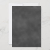 Chalkboard Brautparty Rustikale Blume Einladung (Rückseite)