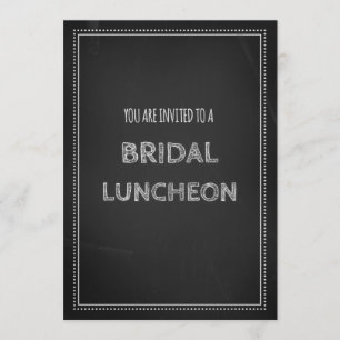 Chalkboard Bridal Lunch Einladungskarten