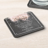 Chalkboard Bride & Groom Wedding Untersetzer (Linke Seite)