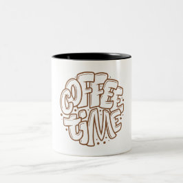 Chalkboard Briefing Kaffeezeit Minimale Tasse
