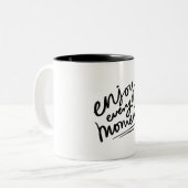 Chalkboard Briefing Kaffeezeit Minimale Tasse (Vorderseite Links)