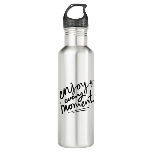 Chalkboard Briefing Kaffeezeit Minimale Tasse Edelstahlflasche (Vorderseite)