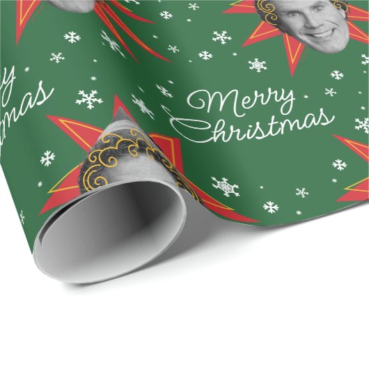 Chalkboard Buddy the Elf | Muster der Sternexplosi Geschenkpapier (Rolleneckpunkt)