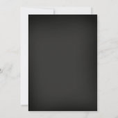 Chalkboard Burgundy Floral Wedding Vow Erneuerung Einladung (Rückseite)