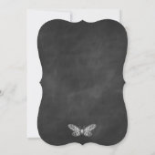 Chalkboard Butterfly 16 . Geburtstag Einladung (Rückseite)