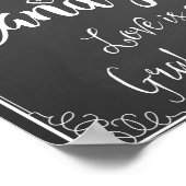 Chalkboard Candy Bar wedding oder Party Print Poster (Ecke)