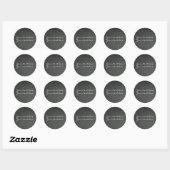 Chalkboard Chalk Custom Gastgeschenk Stickers (Blatt)
