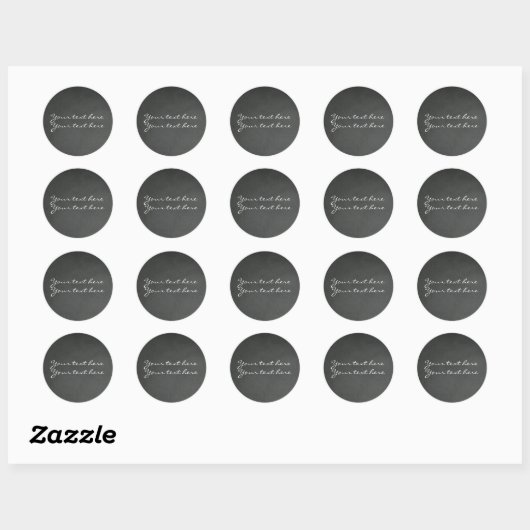 Chalkboard Chalk Custom Gastgeschenk Stickers (Blatt)