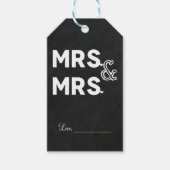 Chalkboard Chalk Herr & Mrs. Wedding Verlobung Geschenkanhänger (Vorderseite)