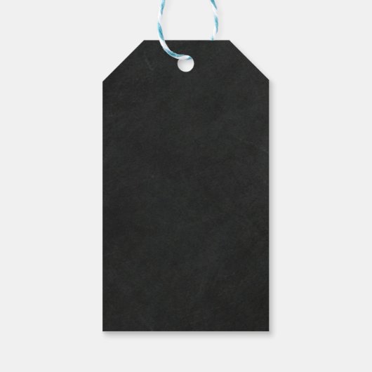 Chalkboard Chalk Herr & Mrs. Wedding Verlobung Geschenkanhänger (Rückseite)