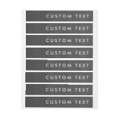 Chalkboard Chalk Look Wrap um Einladungs-Labels Rundum-Adressaufkleber (Bogen)