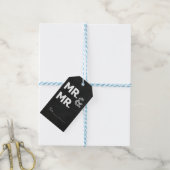 Chalkboard Chalk MR HERR Gay Wedding Verlobung Geschenkanhänger (Mit Garn)